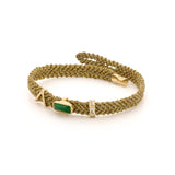 Slide-on golden V charm